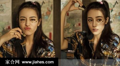 光影交错间，热巴以手遮面，仅露出的双眸中闪烁着灵动与神秘光芒