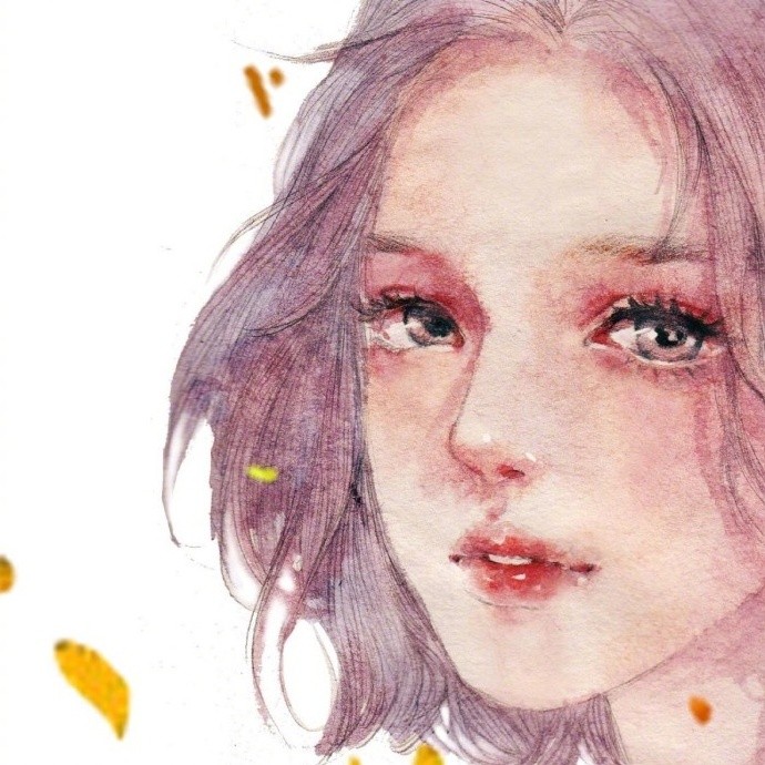 女生与蝴蝶相伴，象征逝去的时光，画面充满梦幻般的哀伤